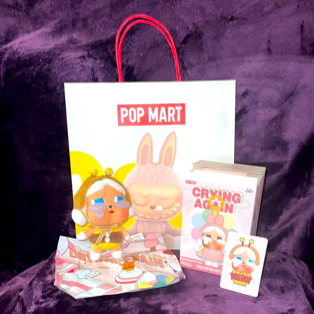 Pop Mart Cry Baby crying again pendant